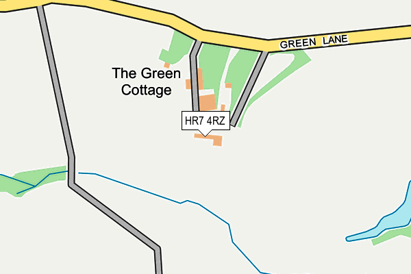 HR7 4RZ map - OS OpenMap – Local (Ordnance Survey) HR7 4RZ map - OS OpenMap – Local (Ordnance Survey)
