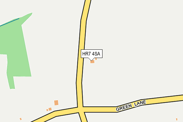 HR7 4SA map - OS OpenMap – Local (Ordnance Survey) HR7 4SA map - OS OpenMap – Local (Ordnance Survey)