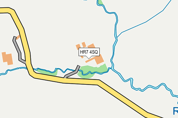 HR7 4SQ map - OS OpenMap – Local (Ordnance Survey) HR7 4SQ map - OS OpenMap – Local (Ordnance Survey)