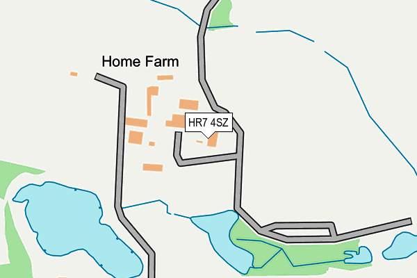 HR7 4SZ map - OS OpenMap – Local (Ordnance Survey) HR7 4SZ map - OS OpenMap – Local (Ordnance Survey)