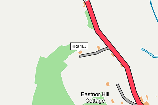 HR8 1EJ map - OS OpenMap – Local (Ordnance Survey) HR8 1EJ map - OS OpenMap – Local (Ordnance Survey)