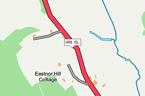 HR8 1EL map - OS OpenMap – Local (Ordnance Survey) HR8 1EL map - OS OpenMap – Local (Ordnance Survey)