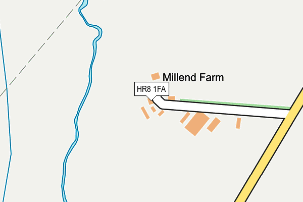 HR8 1FA map - OS OpenMap – Local (Ordnance Survey) HR8 1FA map - OS OpenMap – Local (Ordnance Survey)