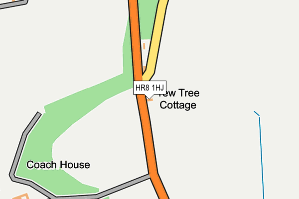 HR8 1HJ map - OS OpenMap – Local (Ordnance Survey) HR8 1HJ map - OS OpenMap – Local (Ordnance Survey)