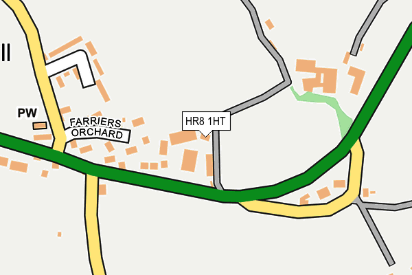 HR8 1HT map - OS OpenMap – Local (Ordnance Survey) HR8 1HT map - OS OpenMap – Local (Ordnance Survey)