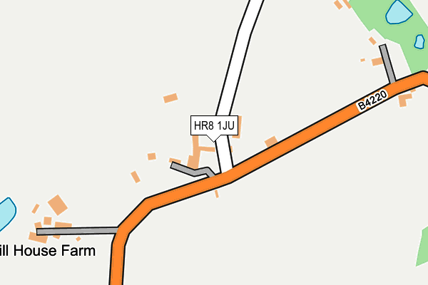 HR8 1JU map - OS OpenMap – Local (Ordnance Survey) HR8 1JU map - OS OpenMap – Local (Ordnance Survey)