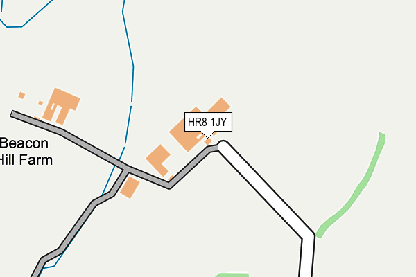 HR8 1JY map - OS OpenMap – Local (Ordnance Survey) HR8 1JY map - OS OpenMap – Local (Ordnance Survey)