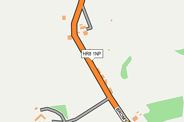 HR8 1NP map - OS OpenMap – Local (Ordnance Survey) HR8 1NP map - OS OpenMap – Local (Ordnance Survey)