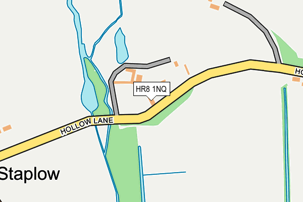 HR8 1NQ map - OS OpenMap – Local (Ordnance Survey) HR8 1NQ map - OS OpenMap – Local (Ordnance Survey)