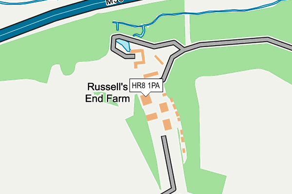 HR8 1PA map - OS OpenMap – Local (Ordnance Survey) HR8 1PA map - OS OpenMap – Local (Ordnance Survey)