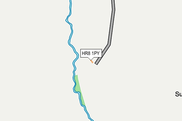 HR8 1PY map - OS OpenMap – Local (Ordnance Survey) HR8 1PY map - OS OpenMap – Local (Ordnance Survey)