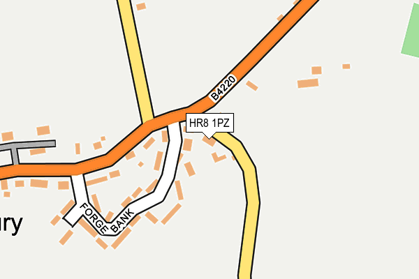 HR8 1PZ map - OS OpenMap – Local (Ordnance Survey) HR8 1PZ map - OS OpenMap – Local (Ordnance Survey)