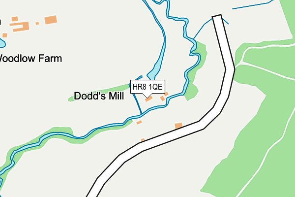 HR8 1QE map - OS OpenMap – Local (Ordnance Survey) HR8 1QE map - OS OpenMap – Local (Ordnance Survey)