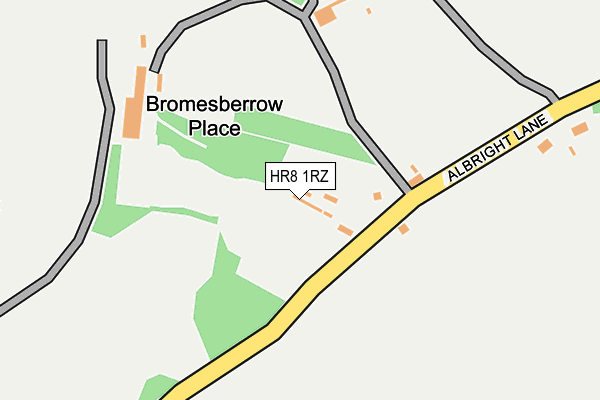 HR8 1RZ map - OS OpenMap – Local (Ordnance Survey) HR8 1RZ map - OS OpenMap – Local (Ordnance Survey)