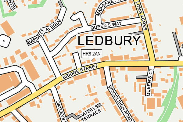 HR8 2AN map - OS OpenMap – Local (Ordnance Survey) HR8 2AN map - OS OpenMap – Local (Ordnance Survey)