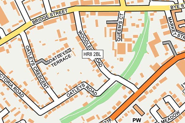 HR8 2BL map - OS OpenMap – Local (Ordnance Survey) HR8 2BL map - OS OpenMap – Local (Ordnance Survey)