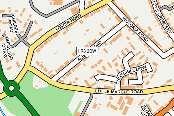 HR8 2DW map - OS OpenMap – Local (Ordnance Survey) HR8 2DW map - OS OpenMap – Local (Ordnance Survey)