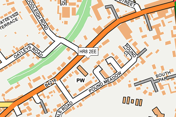 HR8 2EE map - OS OpenMap – Local (Ordnance Survey) HR8 2EE map - OS OpenMap – Local (Ordnance Survey)