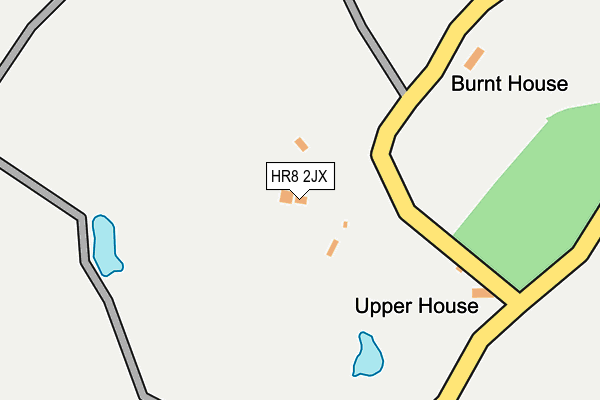 HR8 2JX map - OS OpenMap – Local (Ordnance Survey) HR8 2JX map - OS OpenMap – Local (Ordnance Survey)