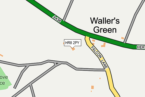 HR8 2PY map - OS OpenMap – Local (Ordnance Survey) HR8 2PY map - OS OpenMap – Local (Ordnance Survey)