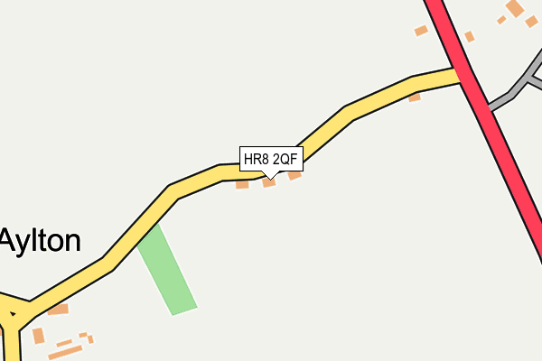 HR8 2QF map - OS OpenMap – Local (Ordnance Survey) HR8 2QF map - OS OpenMap – Local (Ordnance Survey)