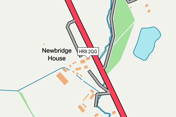 HR8 2QG map - OS OpenMap – Local (Ordnance Survey) HR8 2QG map - OS OpenMap – Local (Ordnance Survey)