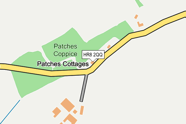 HR8 2QQ map - OS OpenMap – Local (Ordnance Survey)