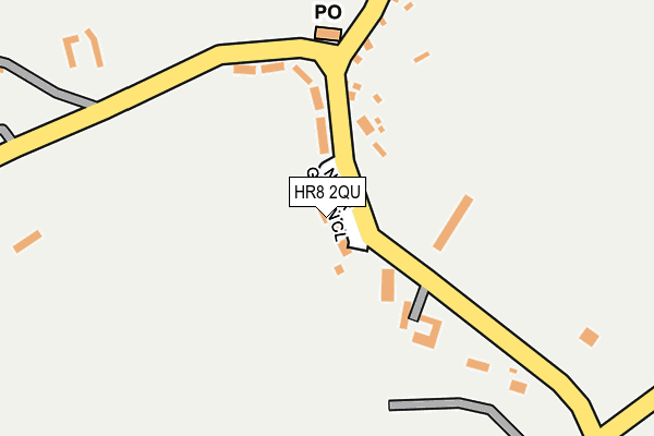 HR8 2QU map - OS OpenMap – Local (Ordnance Survey) HR8 2QU map - OS OpenMap – Local (Ordnance Survey)