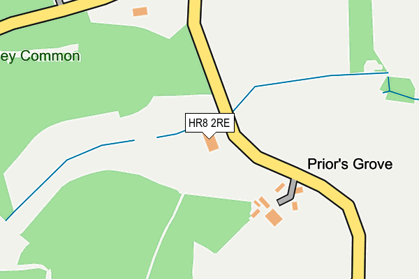 HR8 2RE map - OS OpenMap – Local (Ordnance Survey)