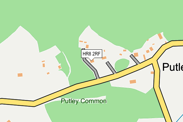 HR8 2RF map - OS OpenMap – Local (Ordnance Survey)