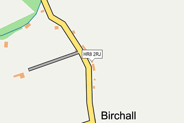 HR8 2RJ map - OS OpenMap – Local (Ordnance Survey) HR8 2RJ map - OS OpenMap – Local (Ordnance Survey)