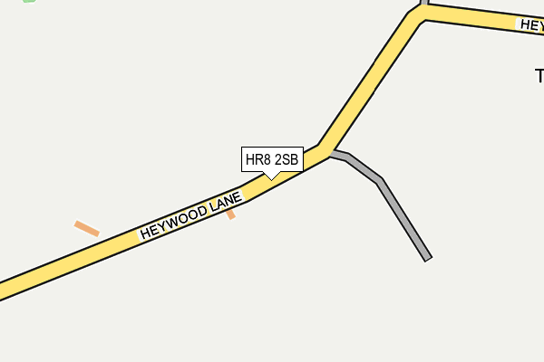 HR8 2SB map - OS OpenMap – Local (Ordnance Survey) HR8 2SB map - OS OpenMap – Local (Ordnance Survey)