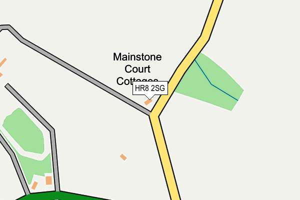 HR8 2SG map - OS OpenMap – Local (Ordnance Survey) HR8 2SG map - OS OpenMap – Local (Ordnance Survey)