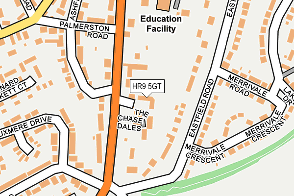 HR9 5GT map - OS OpenMap – Local (Ordnance Survey) HR9 5GT map - OS OpenMap – Local (Ordnance Survey)