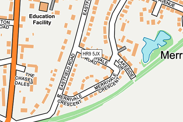 HR9 5JX map - OS OpenMap – Local (Ordnance Survey) HR9 5JX map - OS OpenMap – Local (Ordnance Survey)