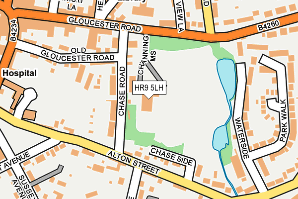 HR9 5LH map - OS OpenMap – Local (Ordnance Survey) HR9 5LH map - OS OpenMap – Local (Ordnance Survey)