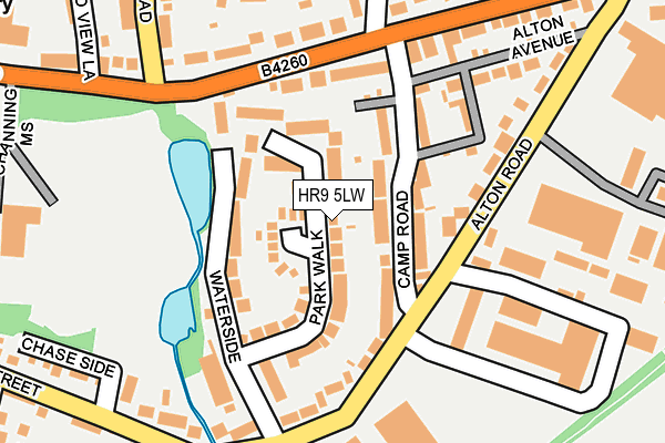 HR9 5LW map - OS OpenMap – Local (Ordnance Survey) HR9 5LW map - OS OpenMap – Local (Ordnance Survey)