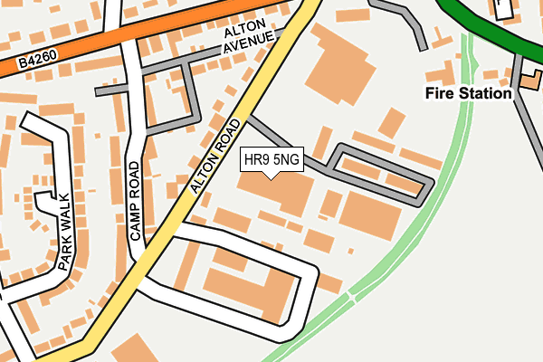 HR9 5NG map - OS OpenMap – Local (Ordnance Survey) HR9 5NG map - OS OpenMap – Local (Ordnance Survey)