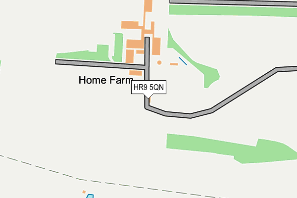 HR9 5QN map - OS OpenMap – Local (Ordnance Survey) HR9 5QN map - OS OpenMap – Local (Ordnance Survey)