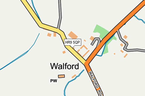 HR9 5QP map - OS OpenMap – Local (Ordnance Survey)