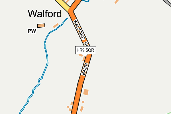 HR9 5QR map - OS OpenMap – Local (Ordnance Survey)