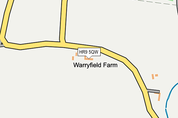 HR9 5QW map - OS OpenMap – Local (Ordnance Survey) HR9 5QW map - OS OpenMap – Local (Ordnance Survey)
