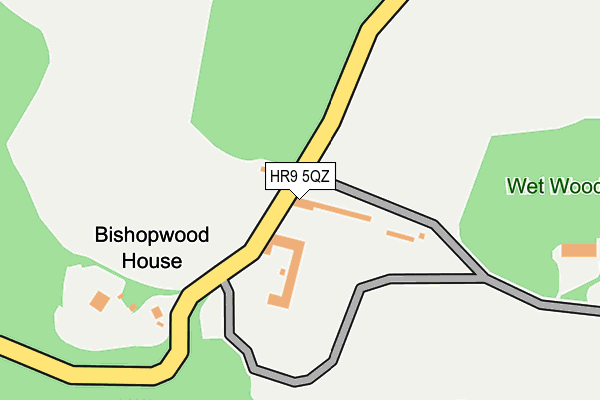HR9 5QZ map - OS OpenMap – Local (Ordnance Survey)