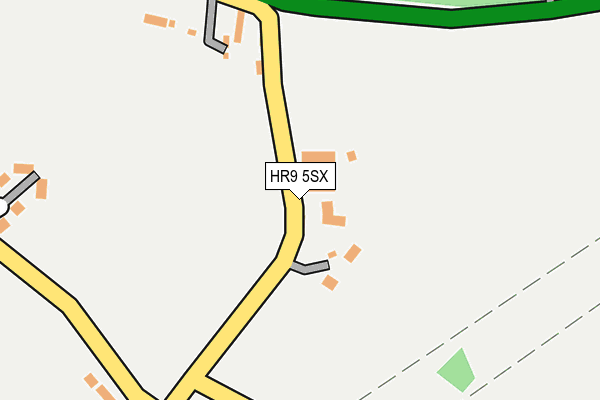HR9 5SX map - OS OpenMap – Local (Ordnance Survey) HR9 5SX map - OS OpenMap – Local (Ordnance Survey)