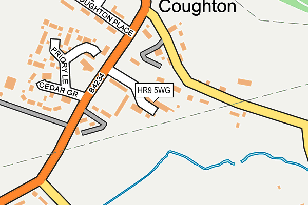 HR9 5WG map - OS OpenMap – Local (Ordnance Survey)