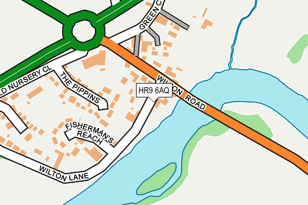 HR9 6AQ map - OS OpenMap – Local (Ordnance Survey) HR9 6AQ map - OS OpenMap – Local (Ordnance Survey)