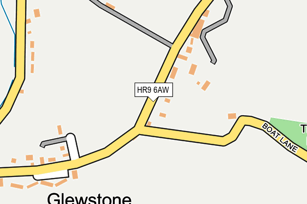 HR9 6AW map - OS OpenMap – Local (Ordnance Survey) HR9 6AW map - OS OpenMap – Local (Ordnance Survey)