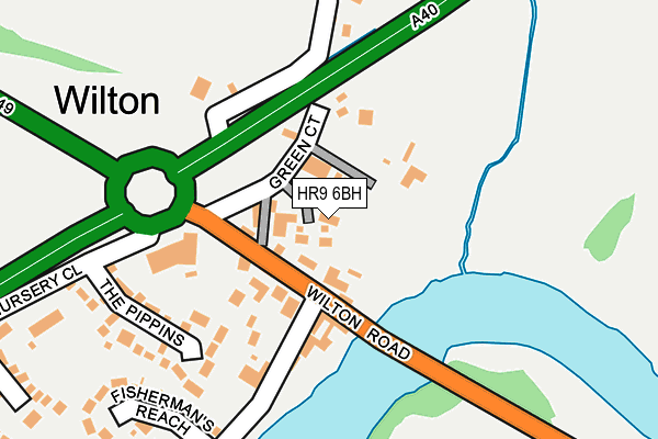 HR9 6BH map - OS OpenMap – Local (Ordnance Survey) HR9 6BH map - OS OpenMap – Local (Ordnance Survey)