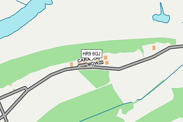 HR9 6GJ map - OS OpenMap – Local (Ordnance Survey)