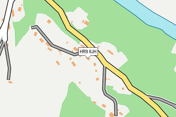 HR9 6JH map - OS OpenMap – Local (Ordnance Survey) HR9 6JH map - OS OpenMap – Local (Ordnance Survey)
